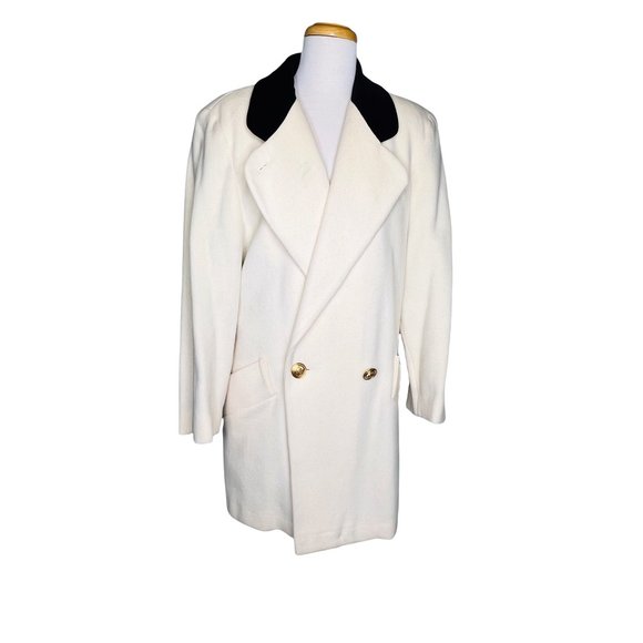 Coats by Cattiva Vintage 50s Peacoat Pure Wool Made in USA Anglo Fabrics UK 12 - Picture 7 of 10